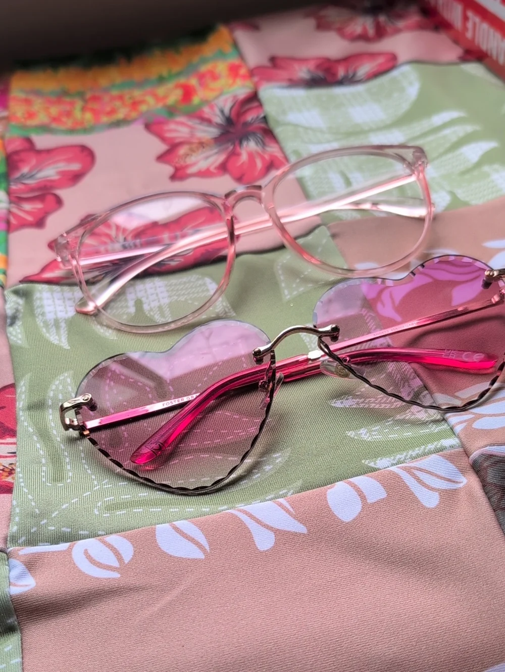 Cali Blue Heart Shaped Glasses 🕶️😎🤓